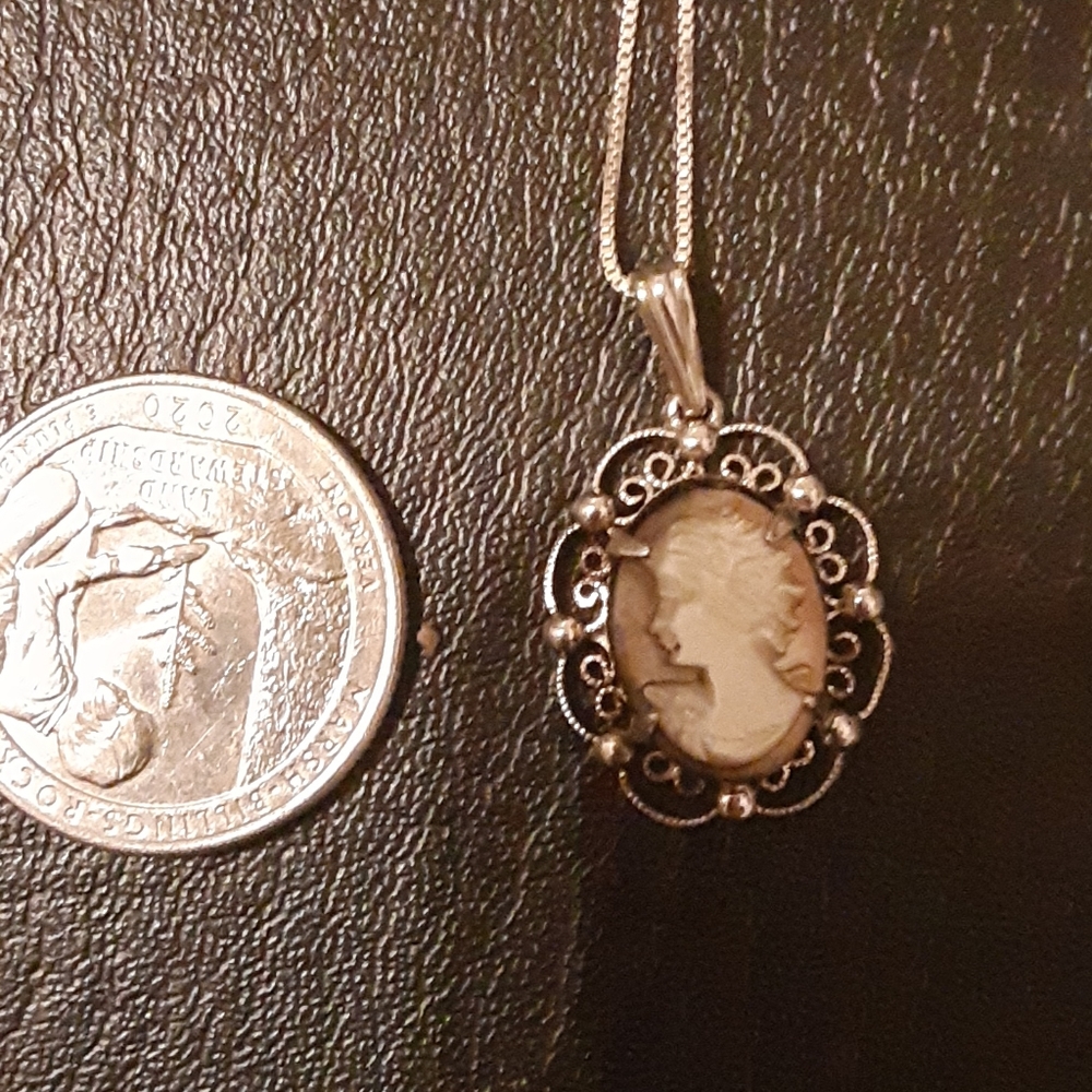 Alice Caviness cameo necklace